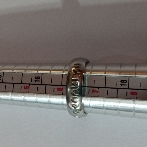 Silver band ring "Michael and Brooklyn" - Picture 3 of 4